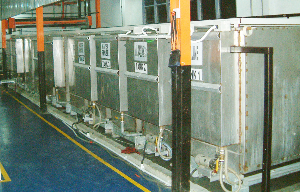 CEI’s surface pre-treatment production line