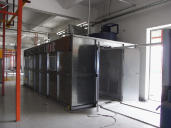 Manual powder coating booth